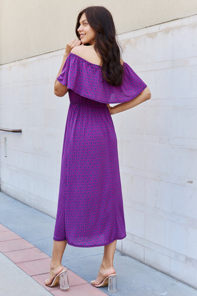 My Best Angle Off The Shoulder Midi Dress