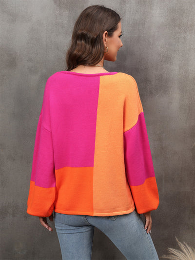 Shining Bright Color Block Sweater