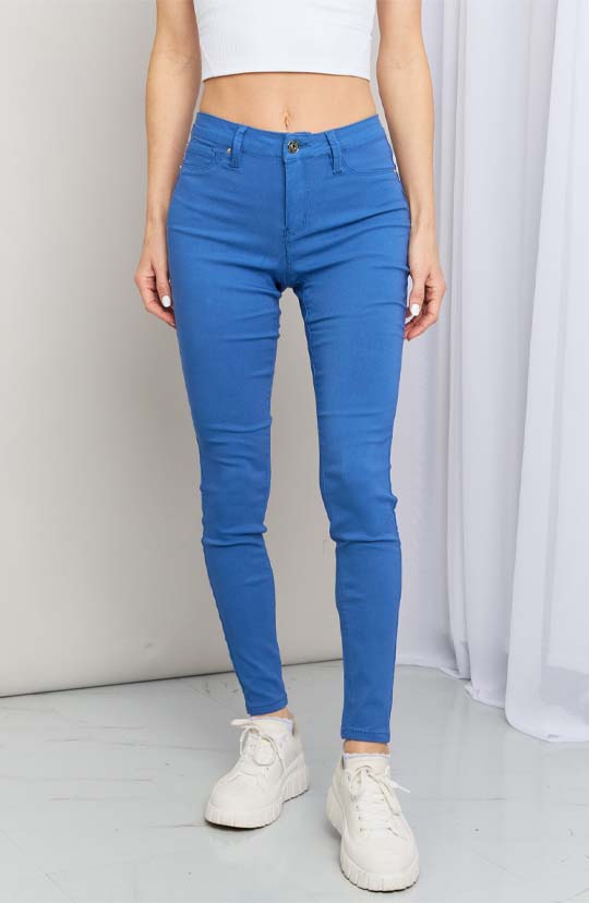 Bright Mid-Rise Skinny Jeans