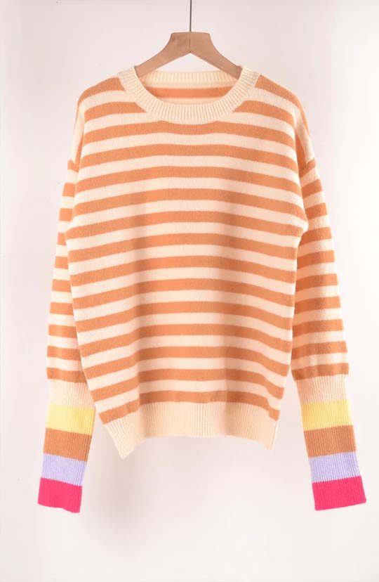 Brighten Your Day Striped Sweater