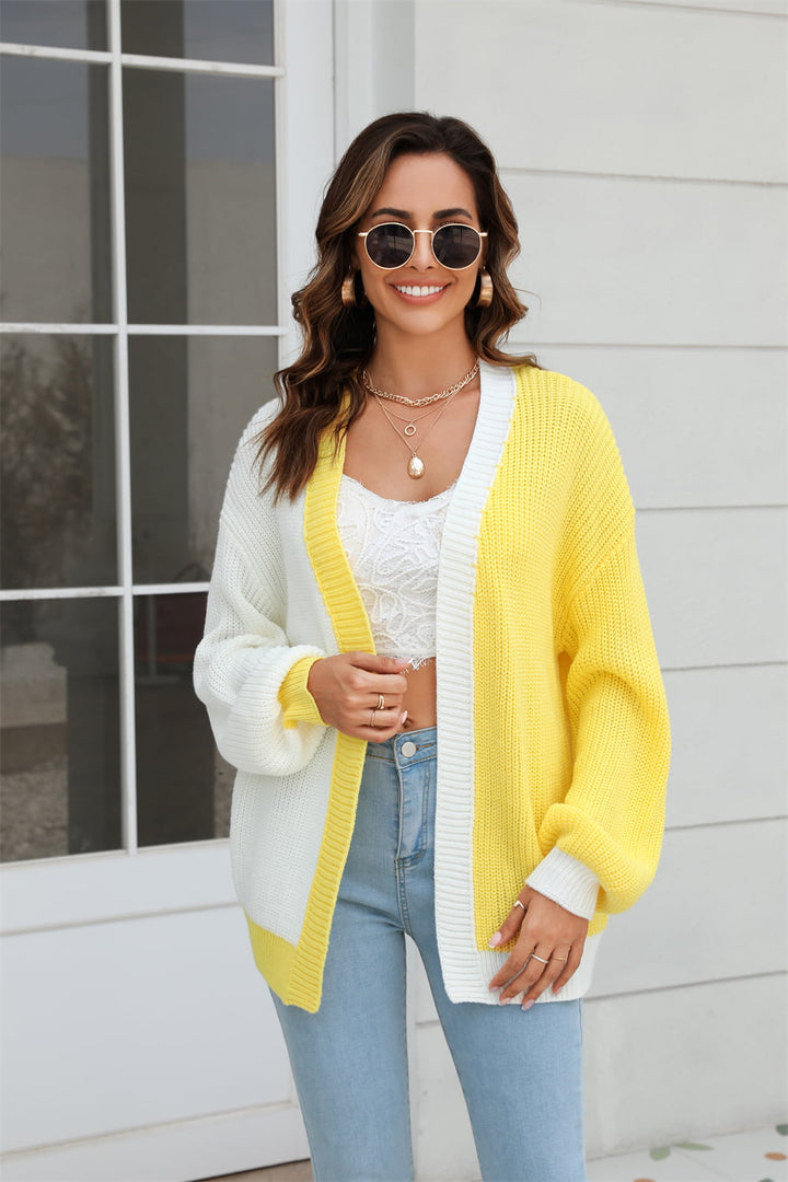 Floating Away Balloon Sleeve Cardigan