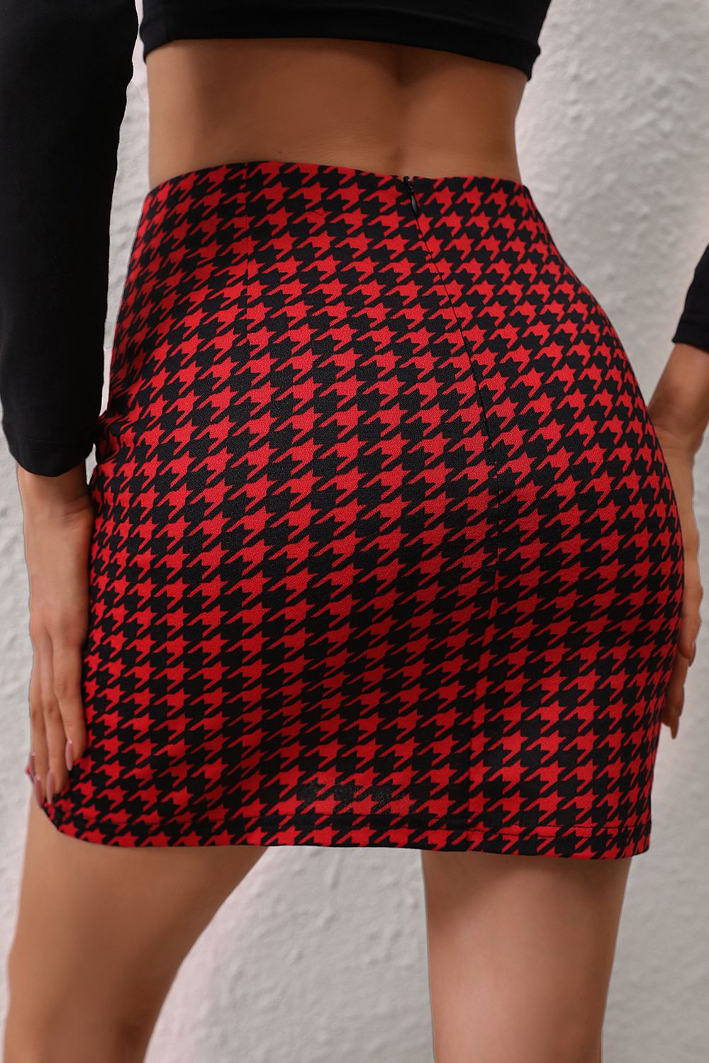 Loving Me Houndstooth Mini Skirt