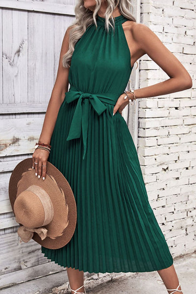 From The Forest Pleated Midi Dress
