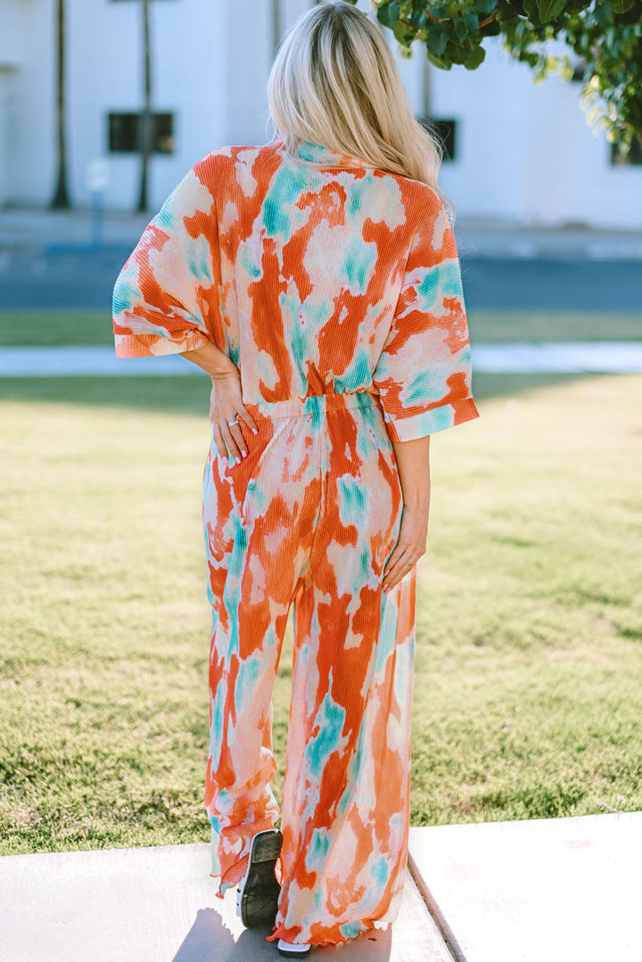 Heidi Tie-Dye Wide Leg Jumpsuit