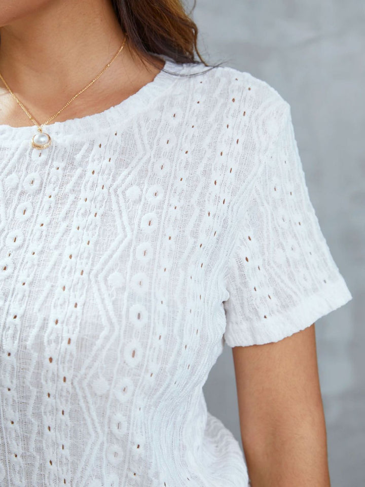 Casual Sunday Openwork Top