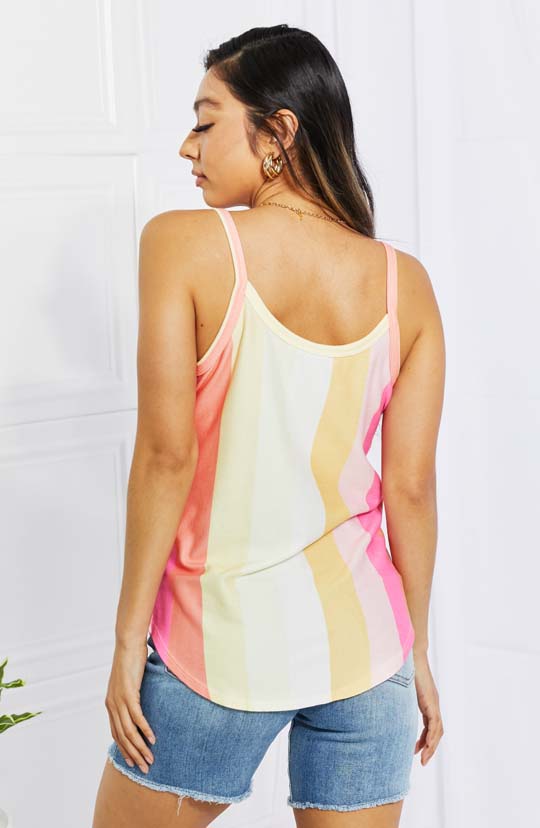 Dash Of Happiness Striped Tank Top