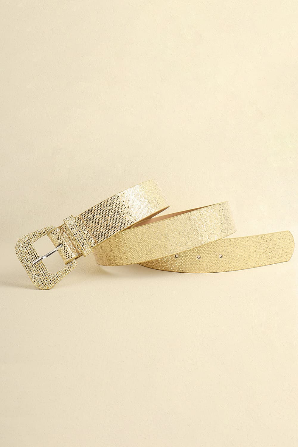 Glitter Wherever You Go Leather Belt