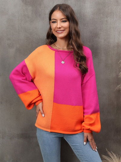 Shining Bright Color Block Sweater