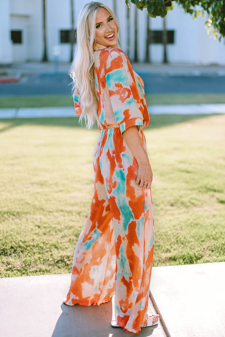 Heidi Tie-Dye Wide Leg Jumpsuit