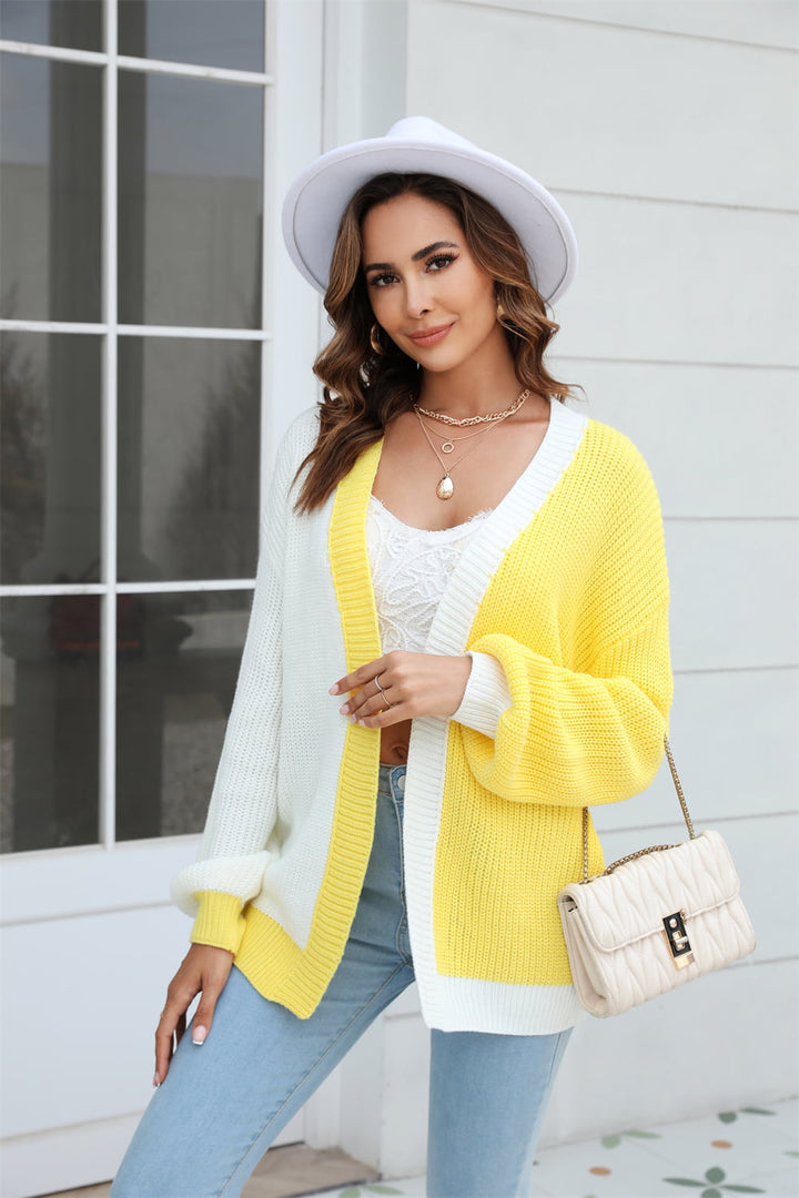 Floating Away Balloon Sleeve Cardigan