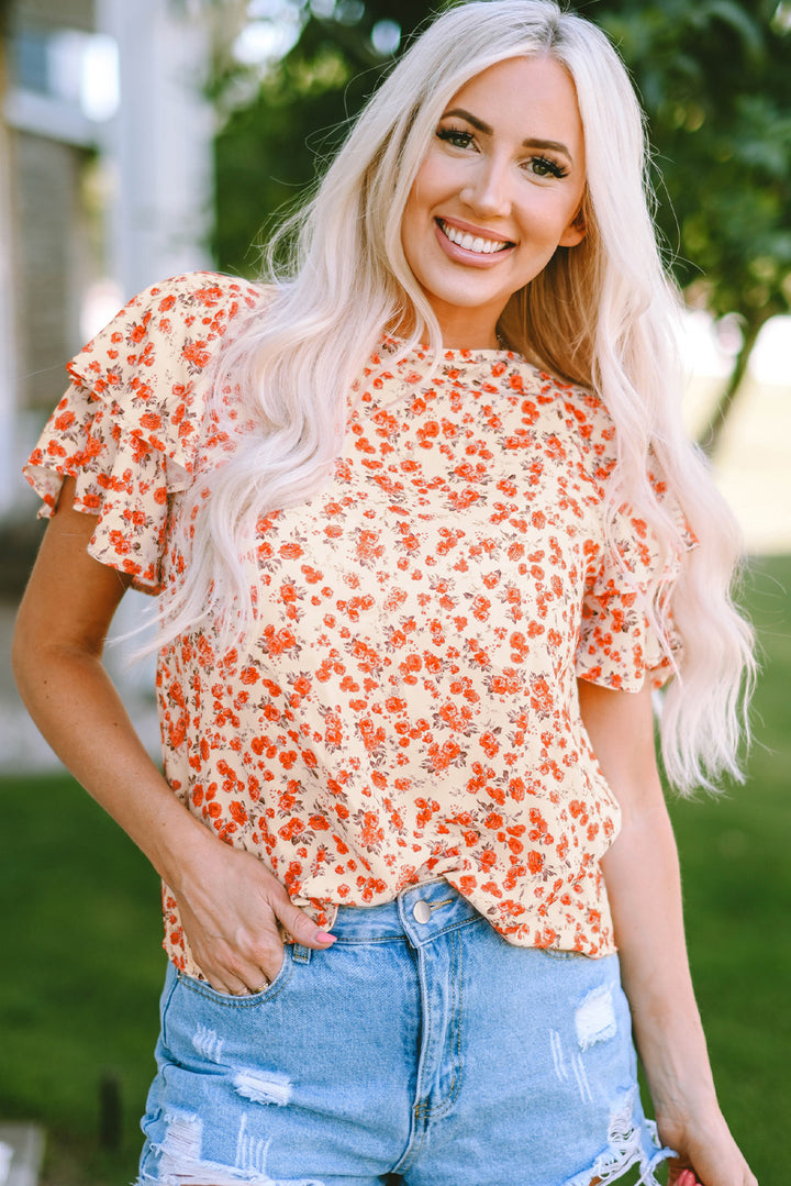 Always Happy Floral Blouse