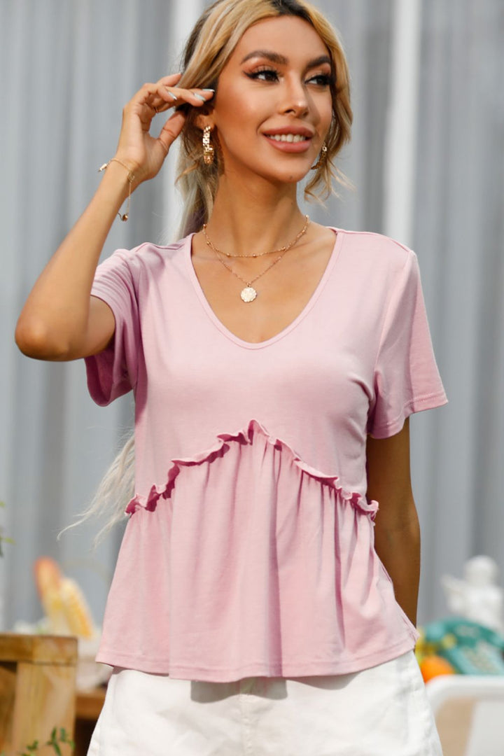 Melanie Short Sleeve Blouse