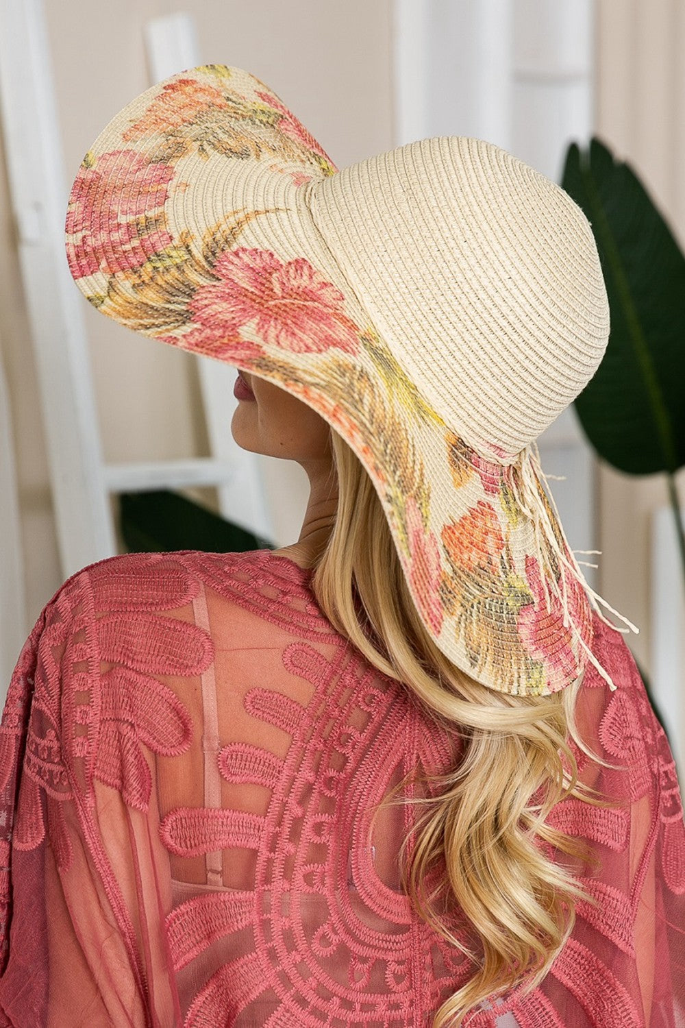 Weekend Glam Floral Sun Hat