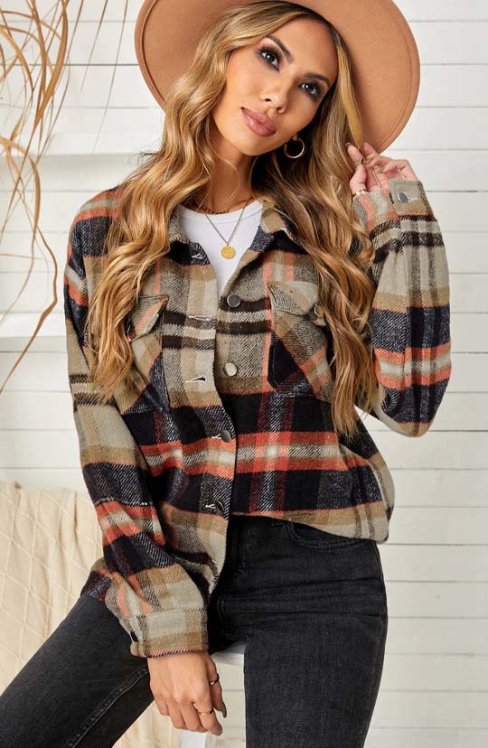 From The Woods Plaid Shacket