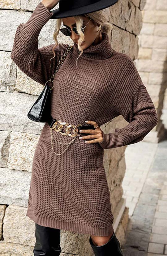 Got You Covered Mini Sweater Dress