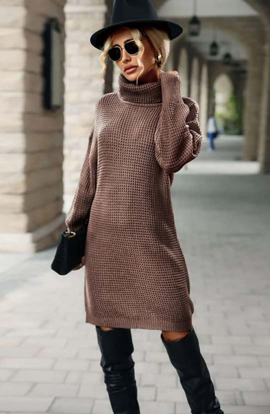 Got You Covered Mini Sweater Dress