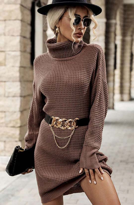 Got You Covered Mini Sweater Dress