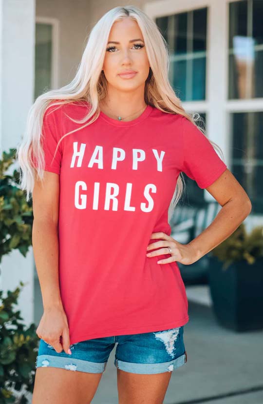 Happy Girls Graphic Tee