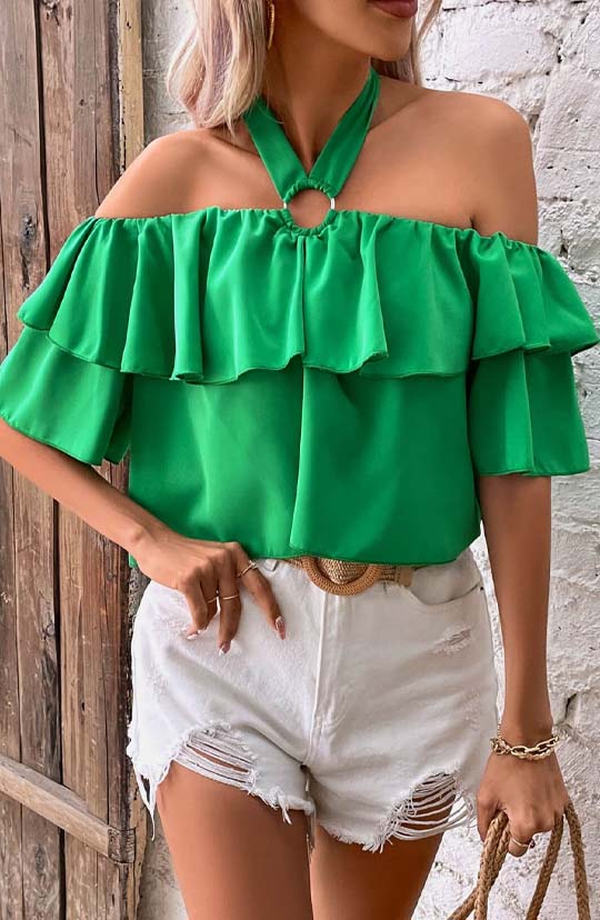 Lucky Me Ruffled Blouse