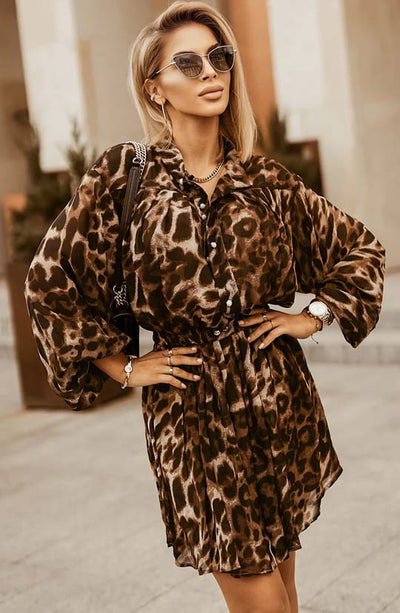 The World Is A Jungle Leopard Mini Dress